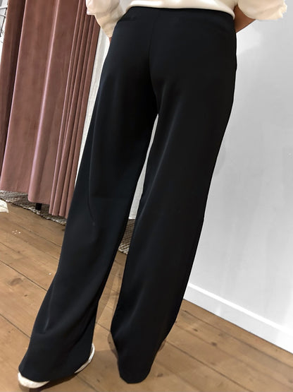Pantalon Diane uni noir tendance